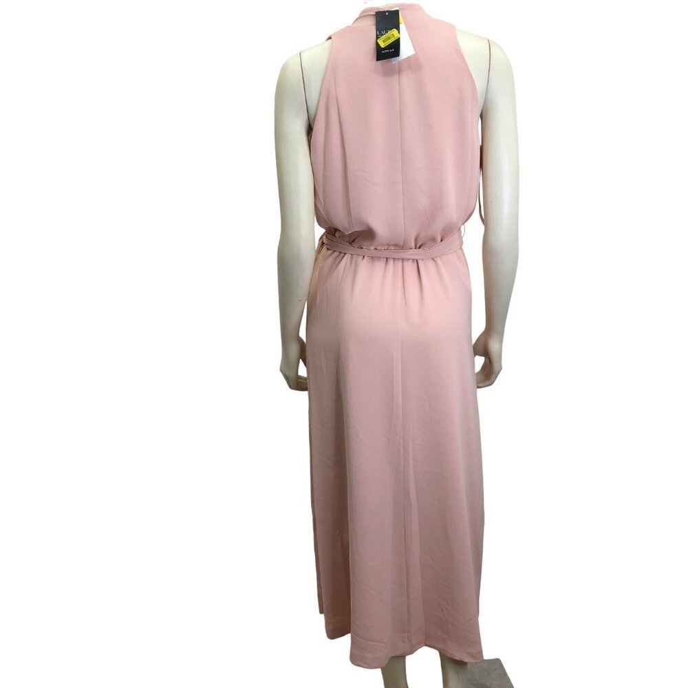 $175 LAUREN Ralph Lauren Georgette Halter Dress size 6 New with tag - Picture 10 of 15